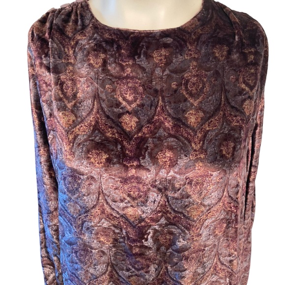Vintage 70’s FENDI 365 for Neiman Marcus Tapestry Velvet Blouse Sz 42 / 6 US - Picture 10 of 15